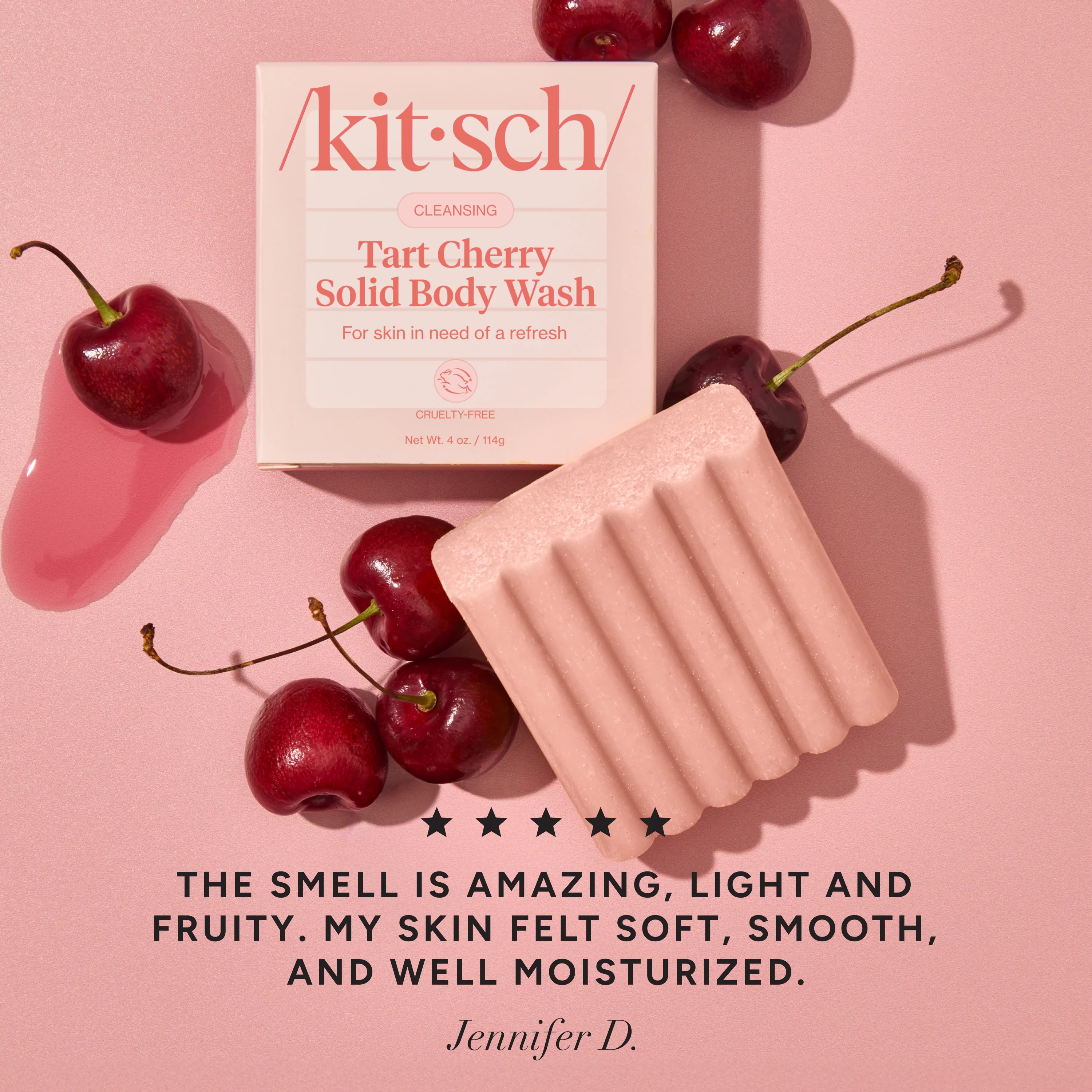 Cleansing Tart Cherry Solid Body Wash - Image 2