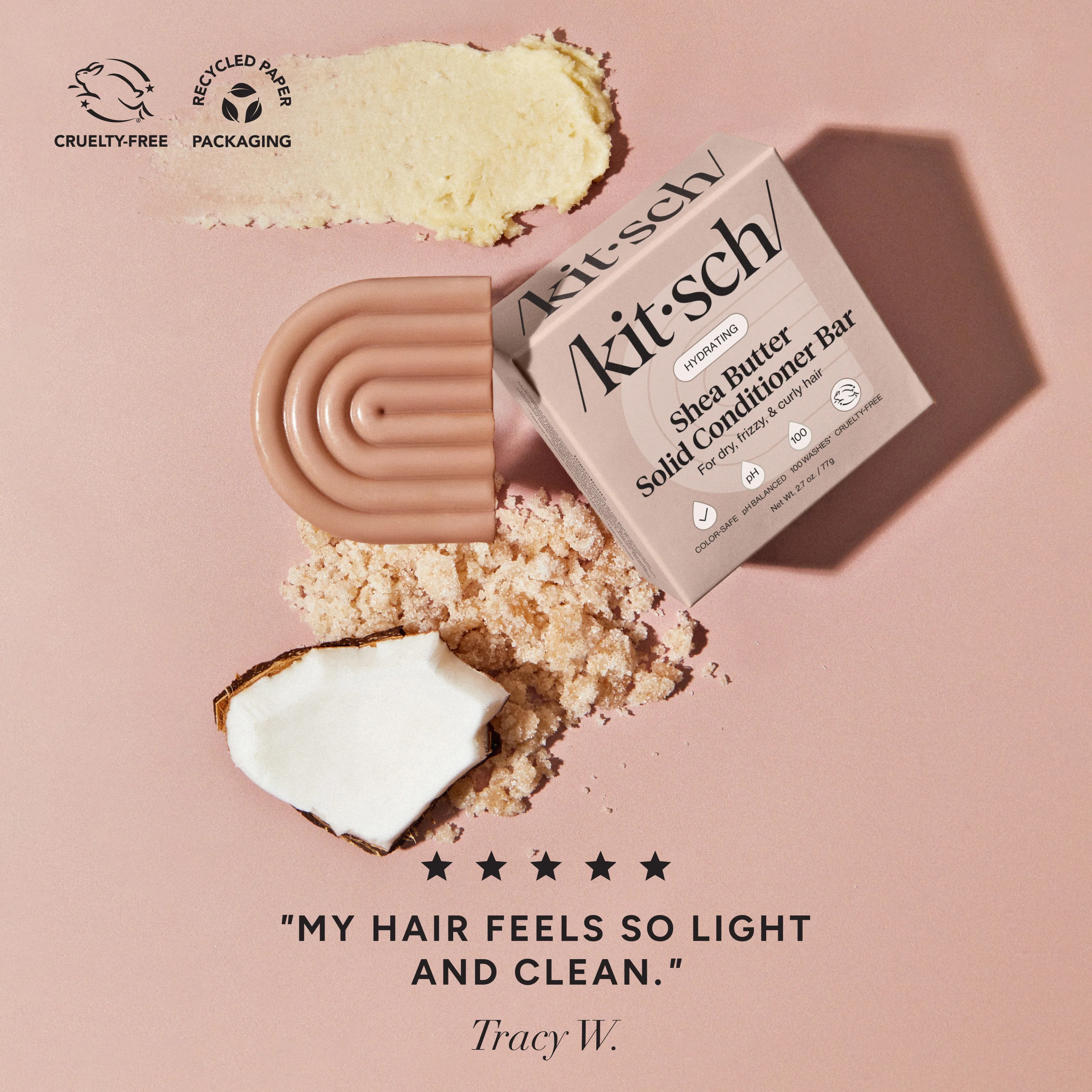Shea Butter Hydrating Solid Conditioner Bar - Image 2