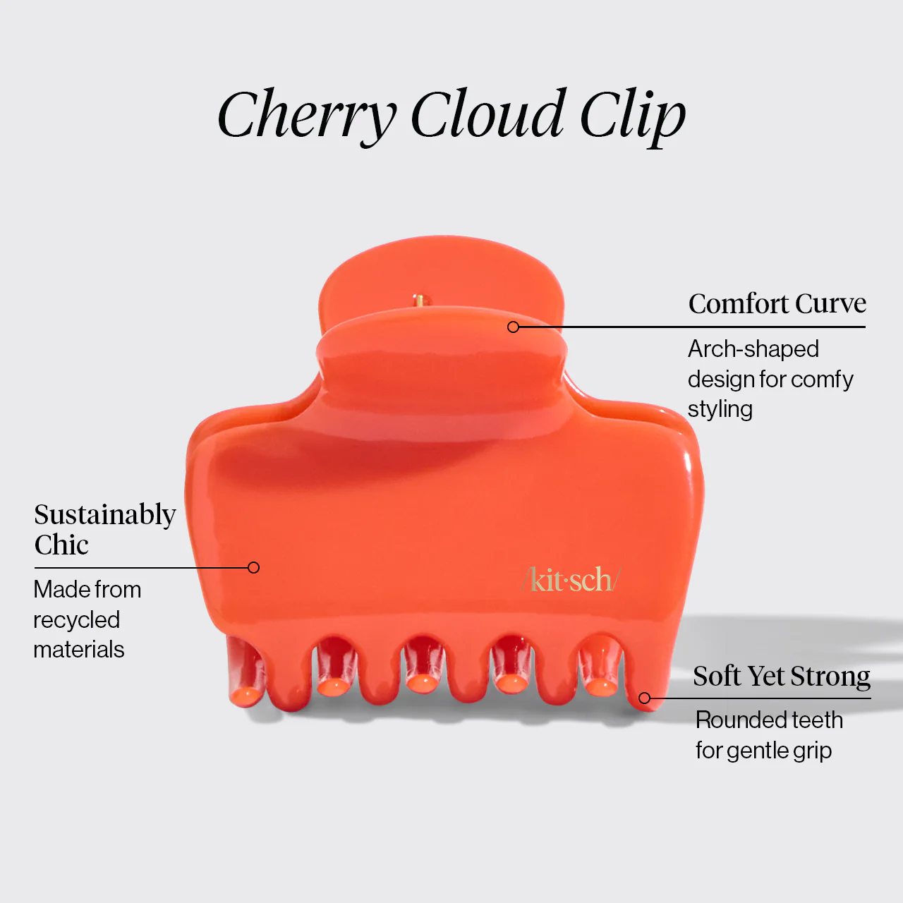 Cherry Cloud Claw Clip - Medium - Image 2