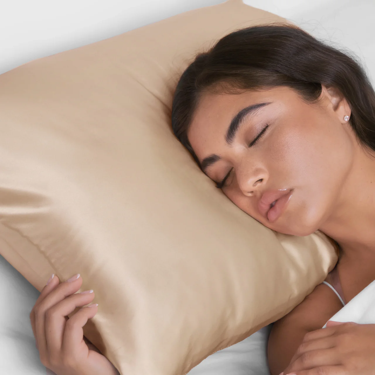 Satin Pillowcase in Champagne - Image 4