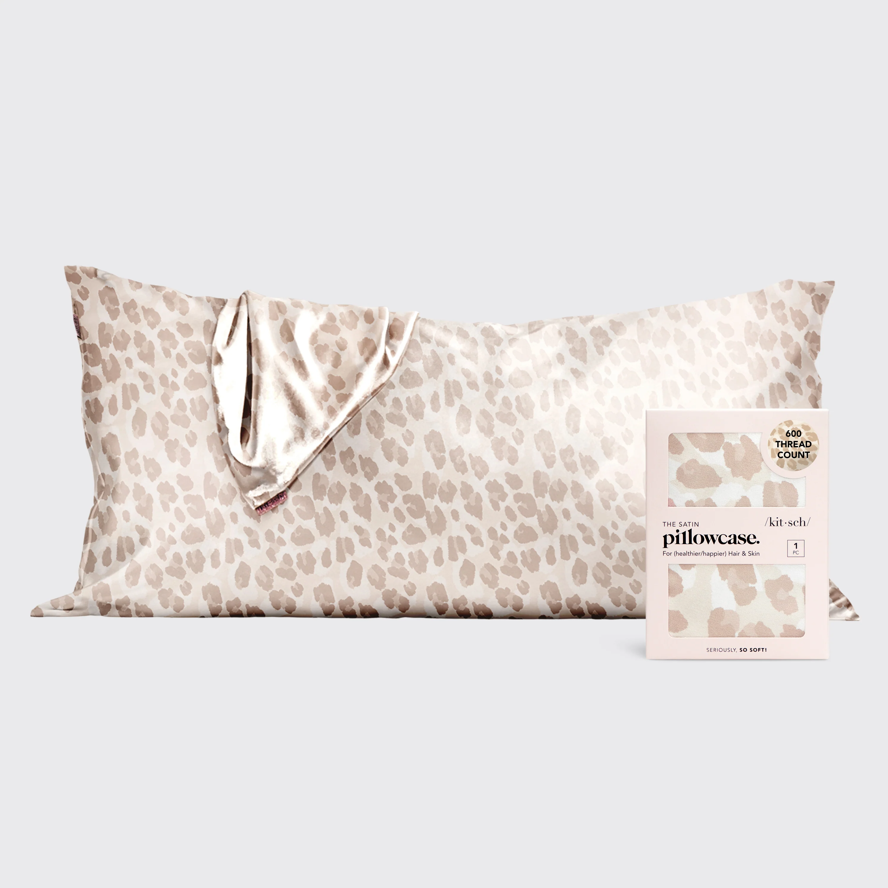 Satin Pillowcase in Leopard 4 pack - King Bundle