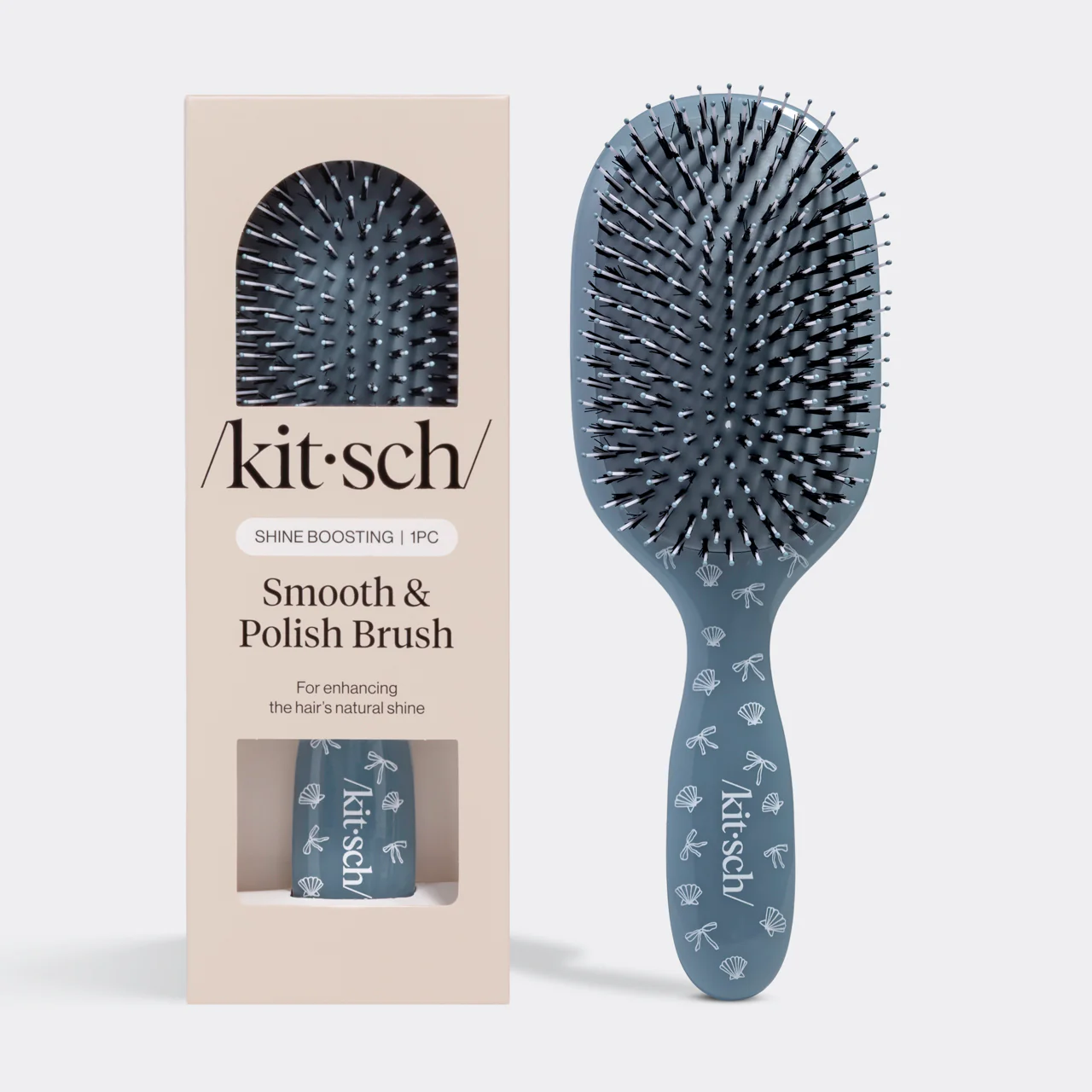 Coastal Blue Print Smooth & Polish Brush
