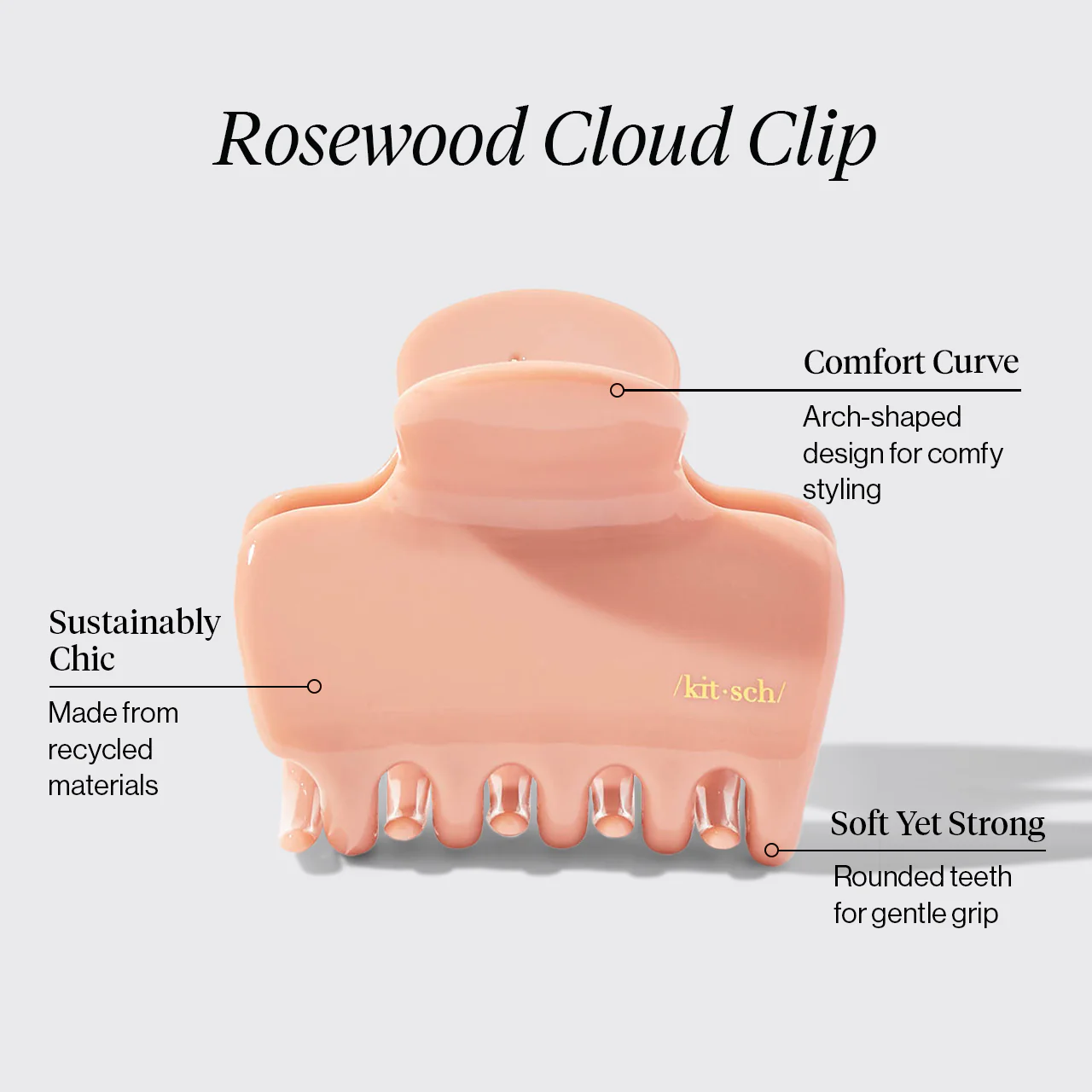 Rosewood Cloud Claw Clip - Image 2