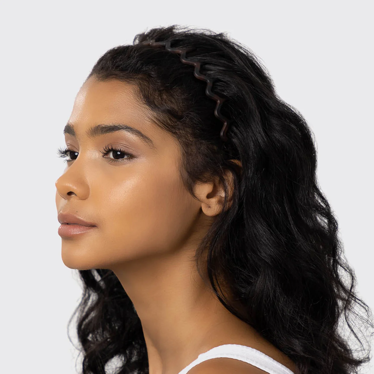 Zig Zag Headband 2pc- Black & Tort - Image 3